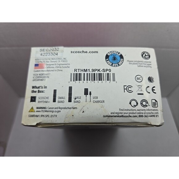 Scosche Rhythm+ Plus Armband Heart Rate Monitor Bluetooth ANT+ Calories Pink - Picture 5 of 13